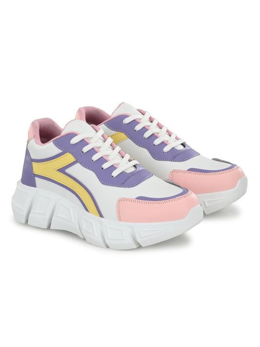 STANPHORD Women's Bliss White Sneakers_4 UK (TPRM 13003)