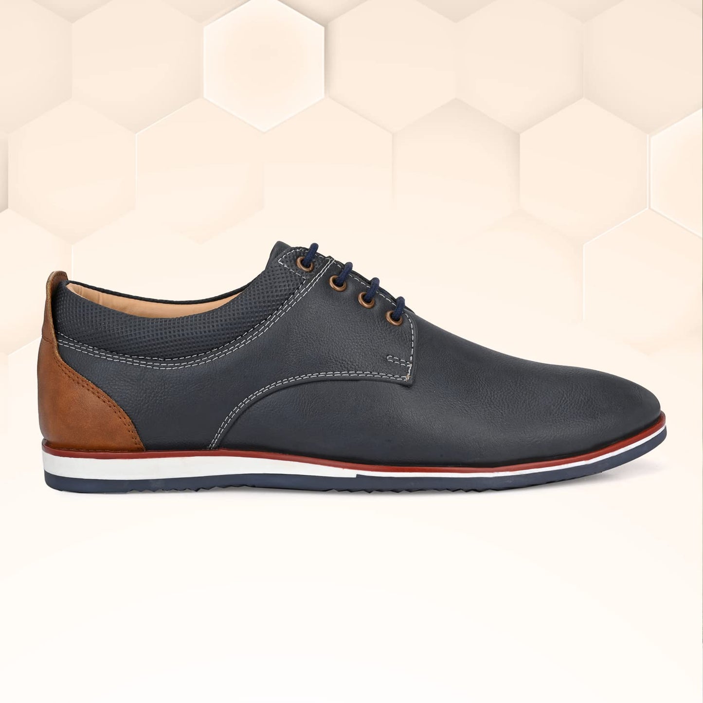 Centrino Men's 6019 Navy Sneakers_6 UK (6019-04)