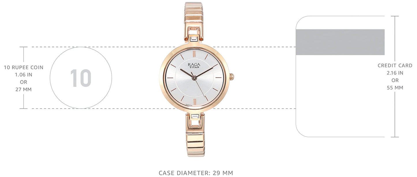 Titan Raga Viva Analog Silver Dial Women's Watch 2603WM01/NN2603WM01/NP2603WM01