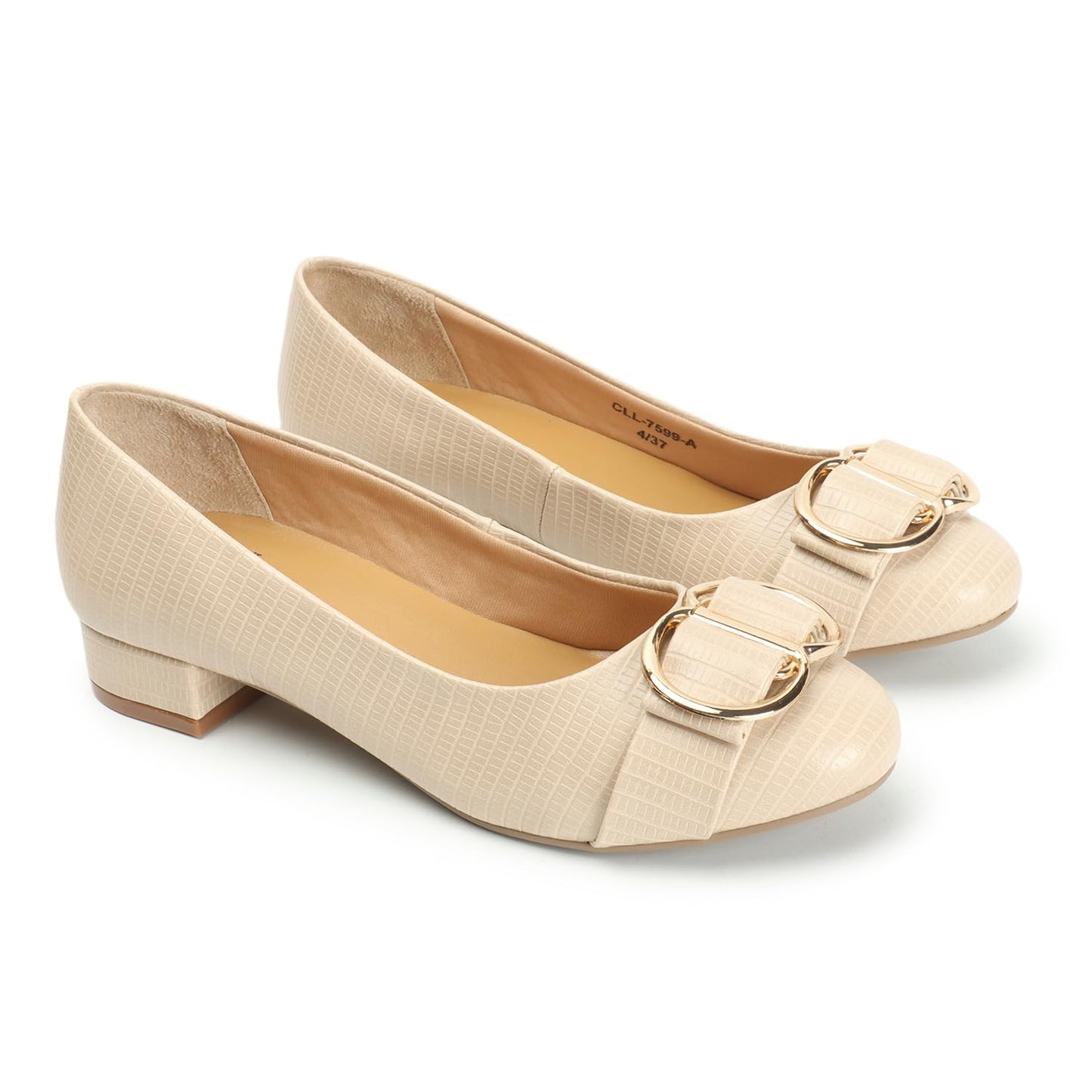 Carlton London Women's Slip On Pumps Colour-Nude, Size-UK 7