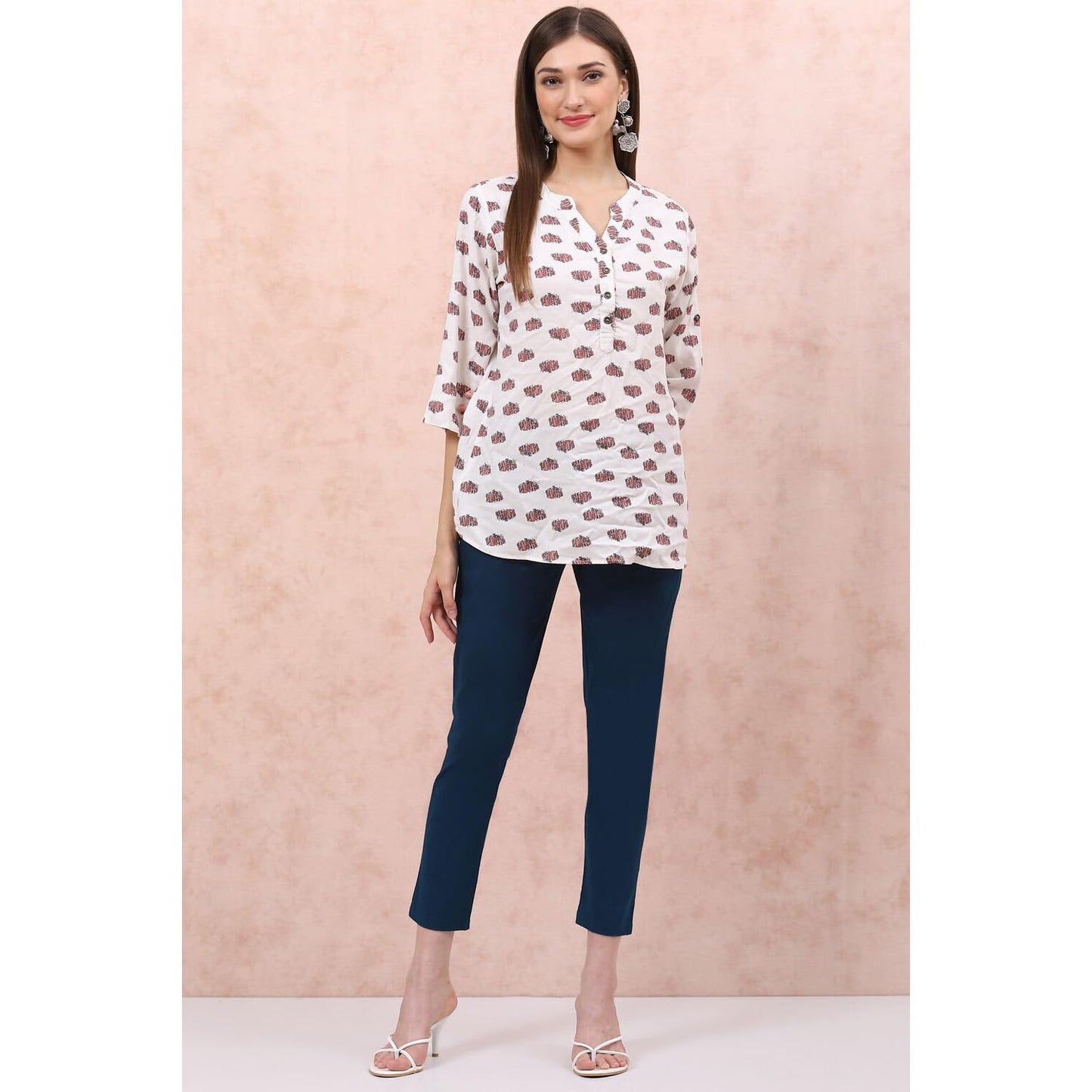 Rangriti Women Cobalt Blue Slim Pants_XL