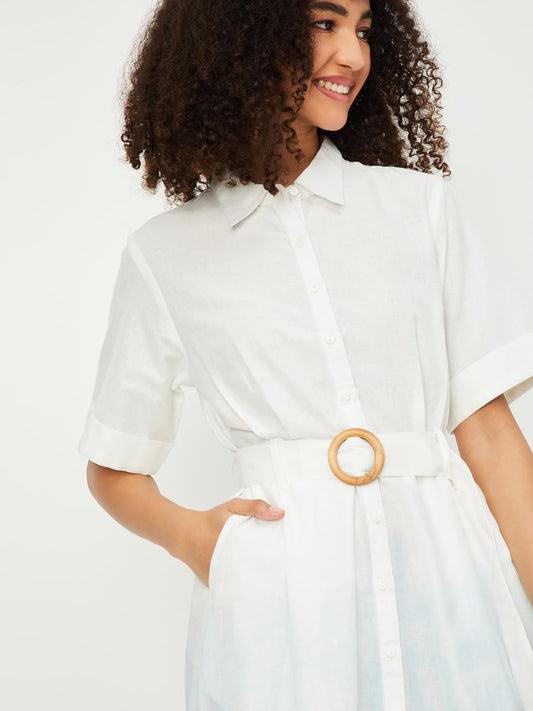 Max Women's Cotton A-Line Below The Knee Dress