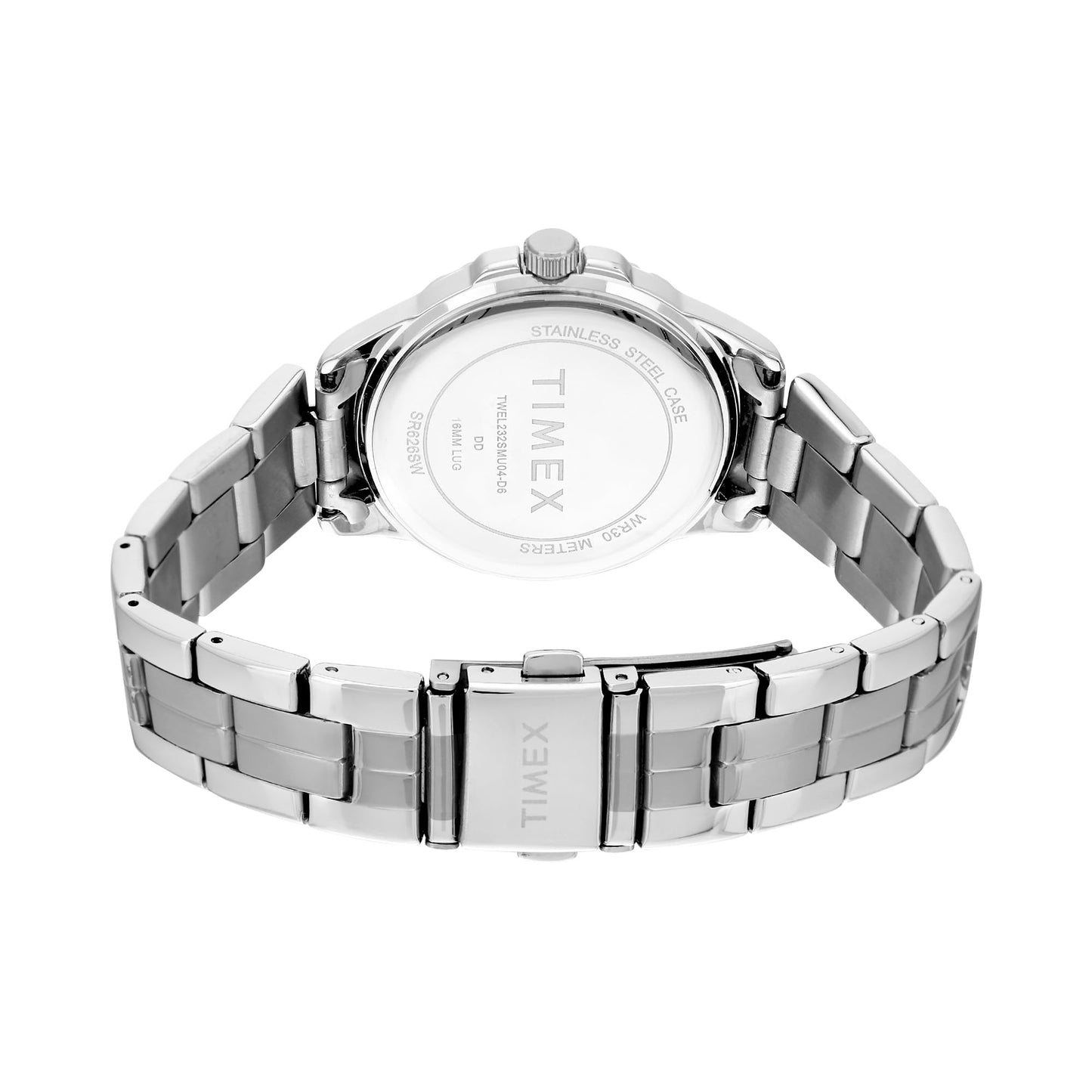 TIMEX Analog Watch for Women with Green Dial & Silver Stainless Steel Bracelet Band - Water Resistant Women's Wrist Watches -TWEL232SMU03