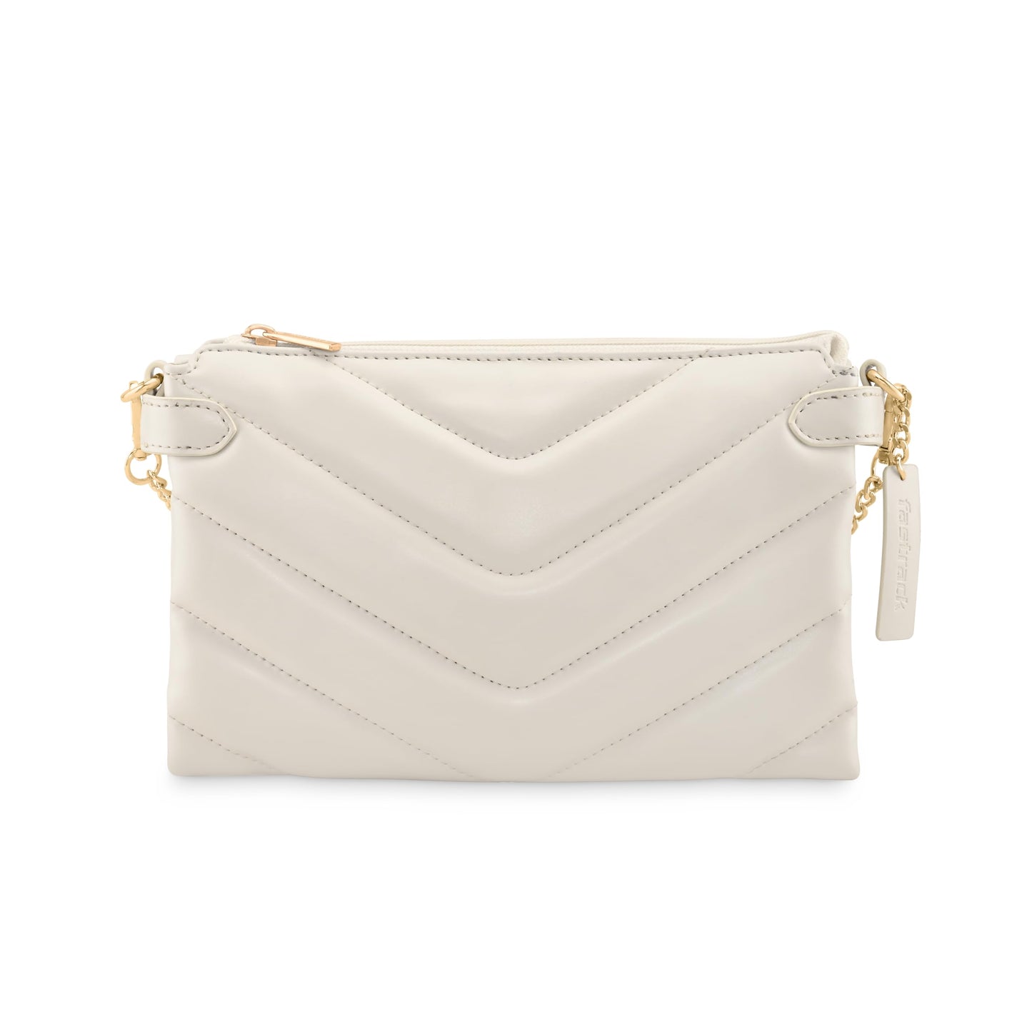 Fastrack Evening Party Sling Bag for Women, Girls and Ladies | Ladies Purse Handbag | Slings for Casual Carry Pearl White