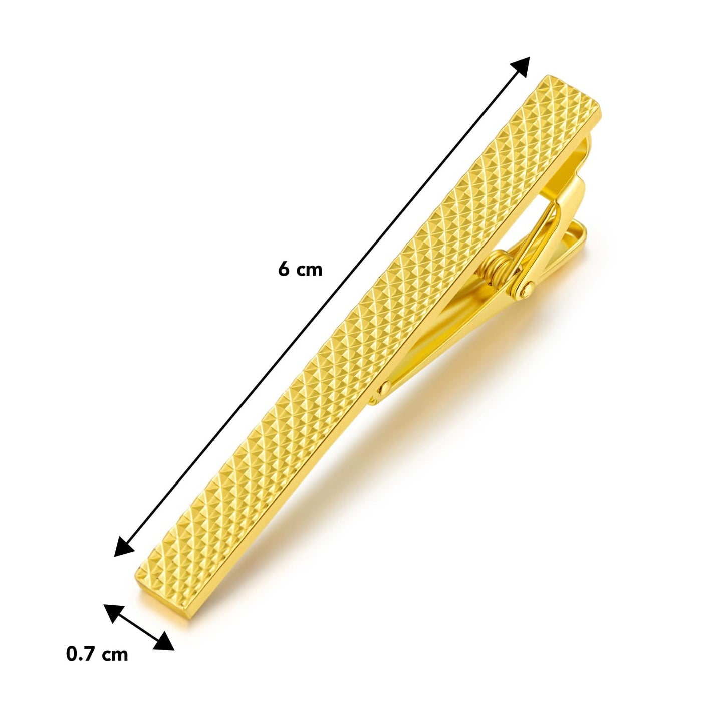 Peora Gold Plated Classic Tie Pin Stylish Wedding Business Accesories for Men & Boys