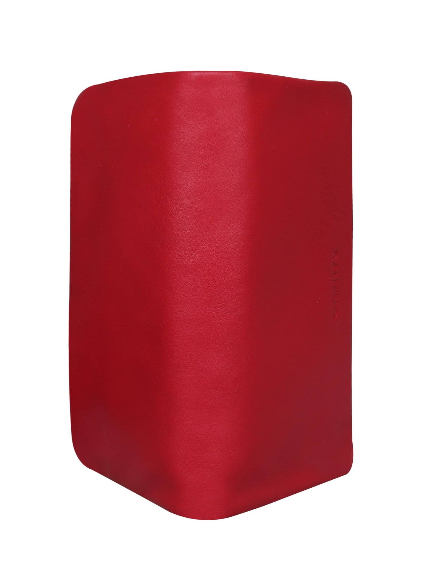 Calfnero Women's Genuine Leather Wallet-Long Purse Wallet with Multiple Card Slots, Zip Pocket and Note Compartments (Red)