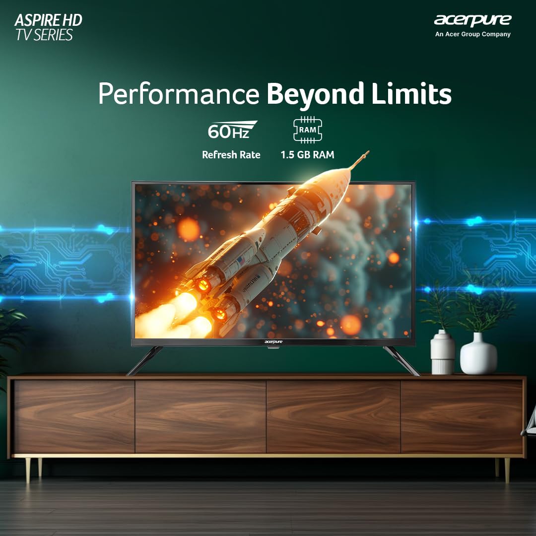 Acerpure 80 cm (32 inch) Aspire Series HD LED Smart Google TV AP32HG41AASPD Model (Black)