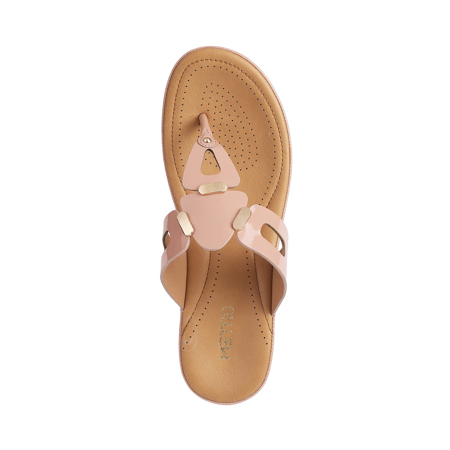 Metro Women's Peach Synthetic Sandals - SaumyasStore