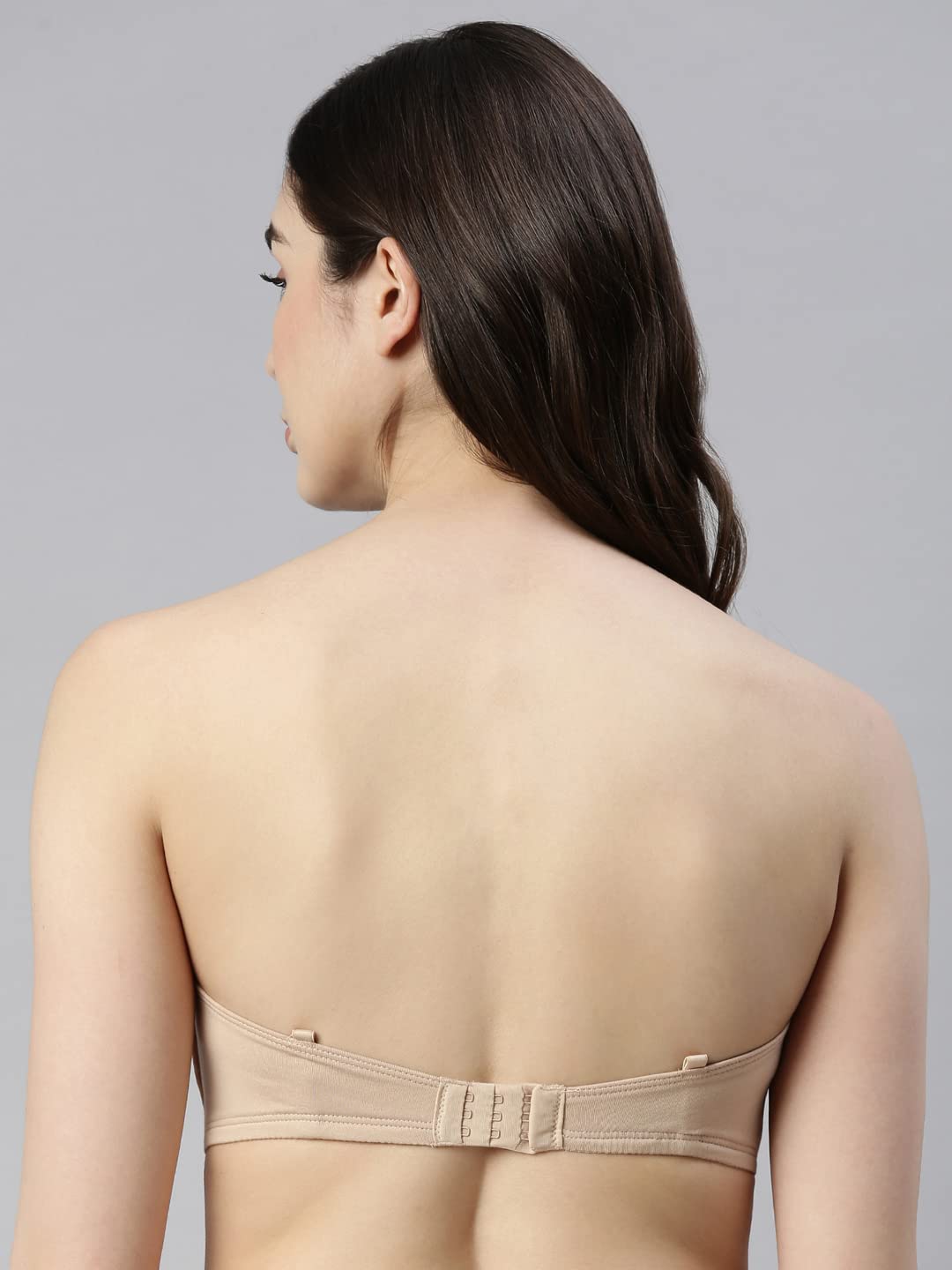 Enamor A019 Perfect Shaping Wirefree Cotton Strapless Bra Non-Padded & High Coverage