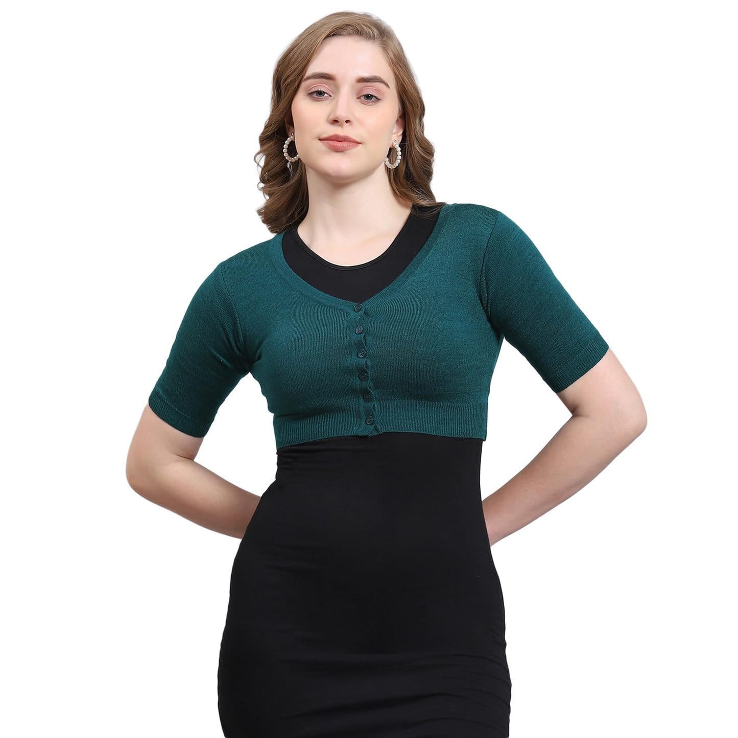 Monte Carlo Women's Wool V-Neck Sweater (1232794HS-451_Plum_XL)