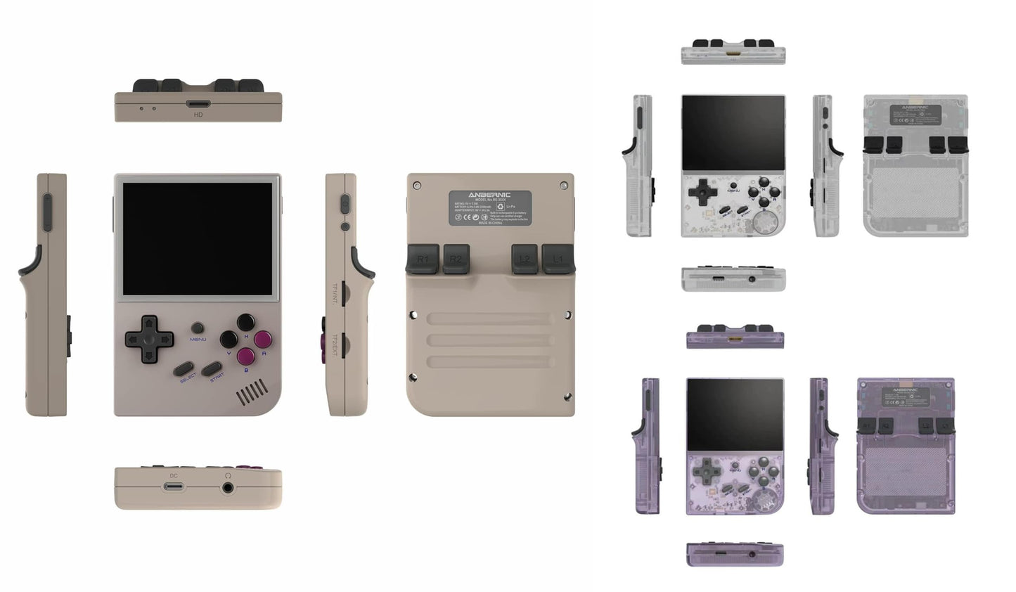 New World Anbernic RG35XX Retro Handheld Game Console - System Linux - 64Gb TF Card 6831 Built in Arcade Games - Handheld Emulator - 3.5 IPS OCA Screen 2600 Mah Battery. Plug & Play Video Games