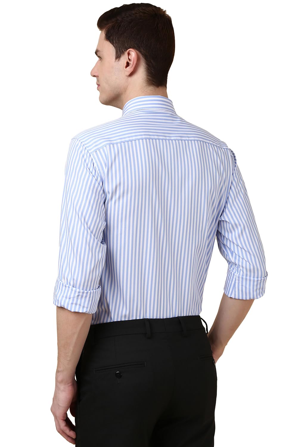 Allen Solly Men's Slim Fit Shirt (ASSFQSPBL62225_Blue