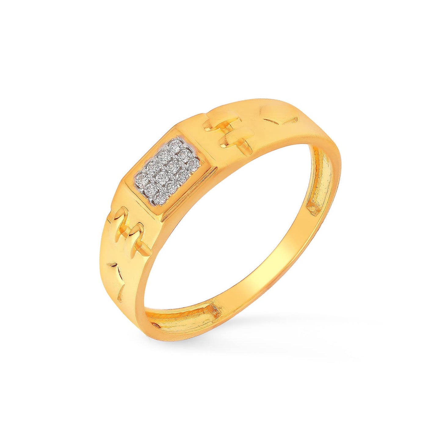 Malabar Gold and Diamonds Gold Ring for Men| Ring for Birthday, Wedding, Anniversary & Valentine's Day Gift FRDZL27380_Y_11
