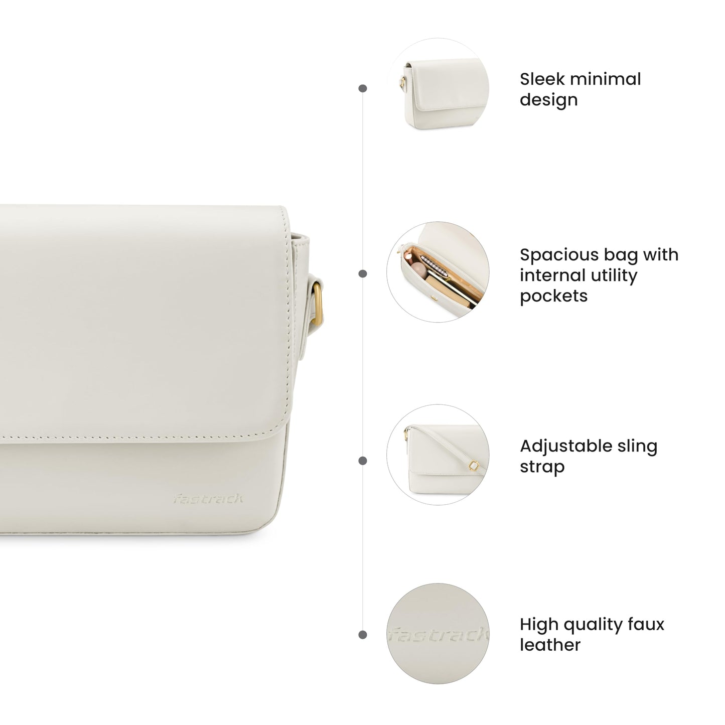 Fastrack Women's Western (Pumice), White