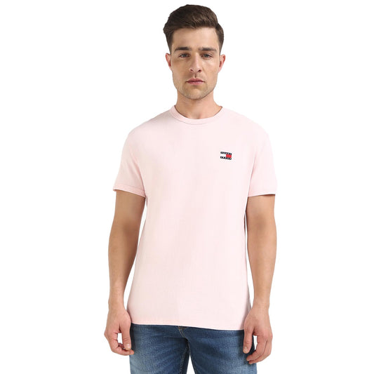 Tommy Hilfiger Mens Pink Color Tshirt (XS)