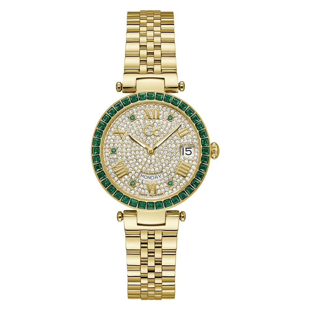 GC Analog White Dial Women's Watch-Z01013L1MF