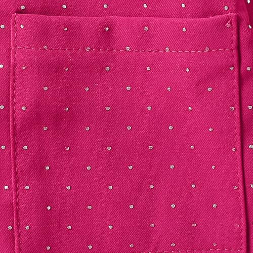 Hopscotch Girls Full Sleeves Pink 2-Pc Textured Fabric Collared Jacket & Skirt For Ages (4-5 Years)