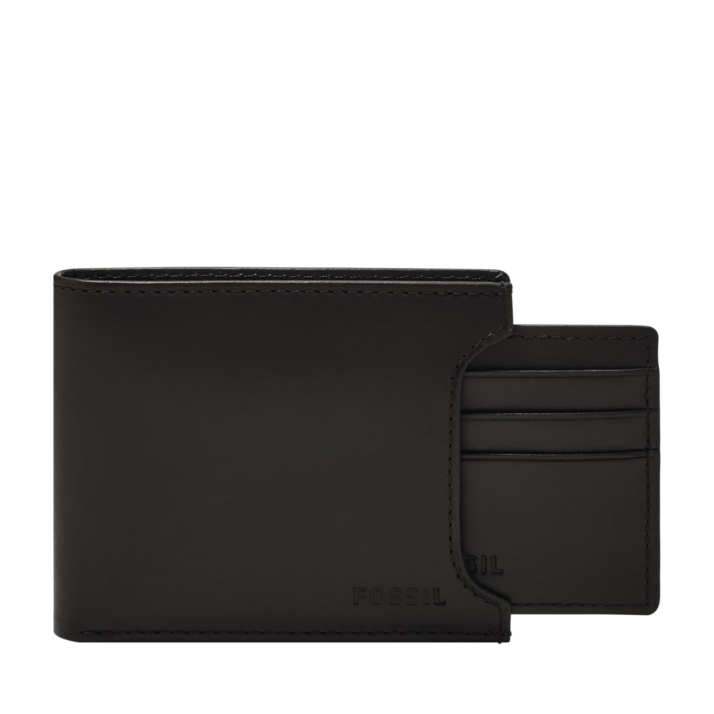 Fossil Men Leather Derrick Black Wallet ML3685001