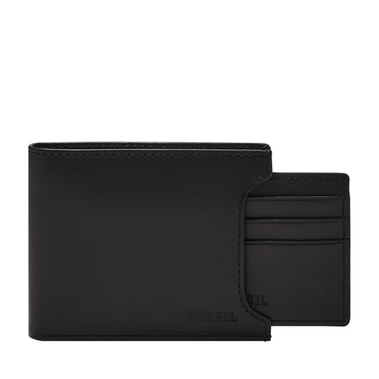 Fossil Men Leather Derrick Black Wallet ML3685001
