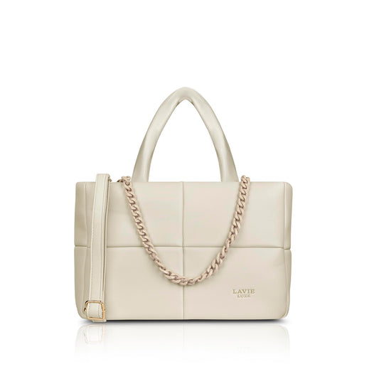 Lavie Luxe Women's Puff Tote Bag for Women | Tote Bag for Work | Ladies purse | Stylish Shoulder Bag | Gift for Women