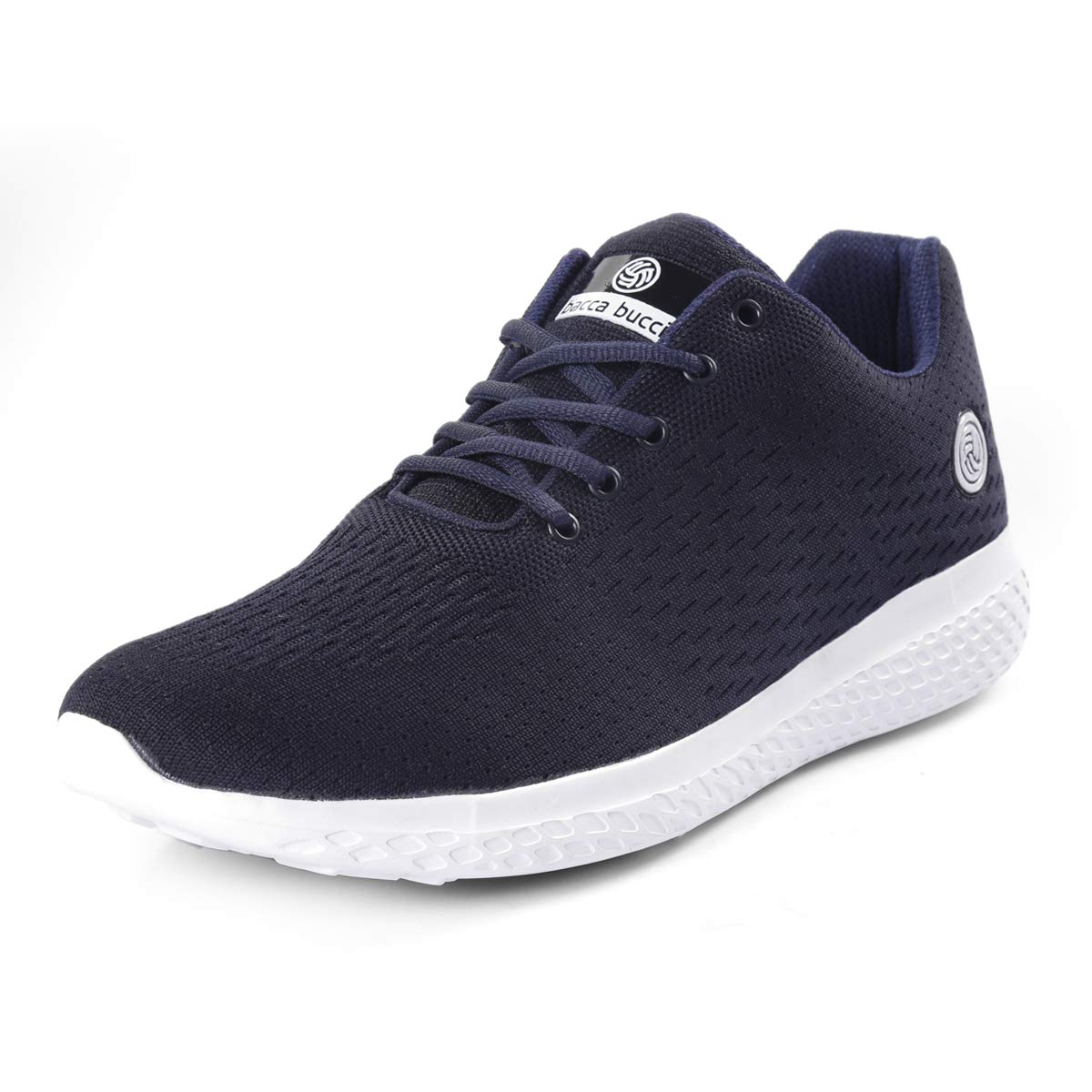 Bacca Bucci® Men's Black Running Shoe- Blue, Size UK11