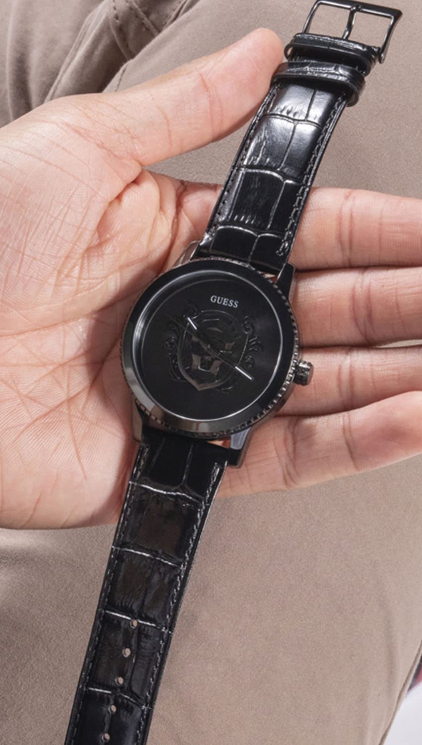 Guess Analogue Black Dial Men's Watch-GW0566G2