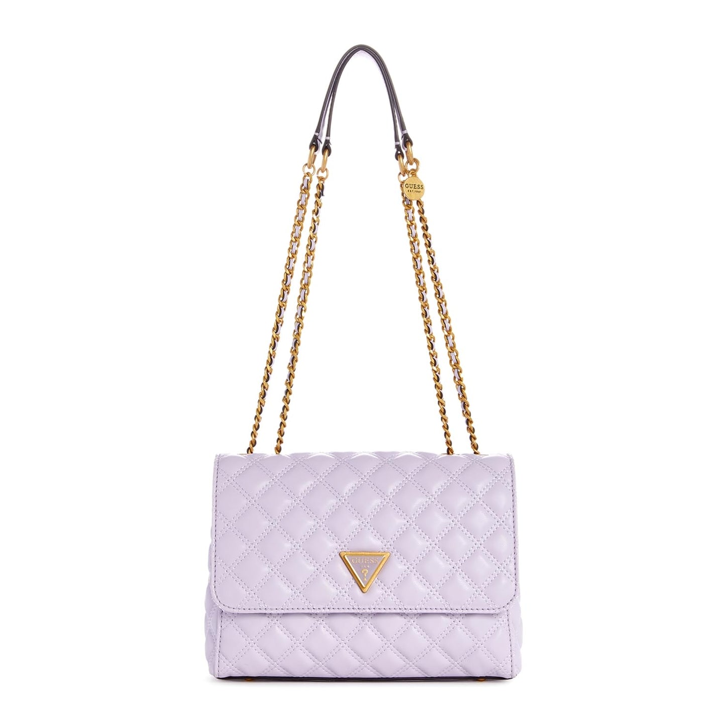 Guess Women's Lavender Quilted Crossbody Bag| Ladies Purse Handbags | Gift For Ladies