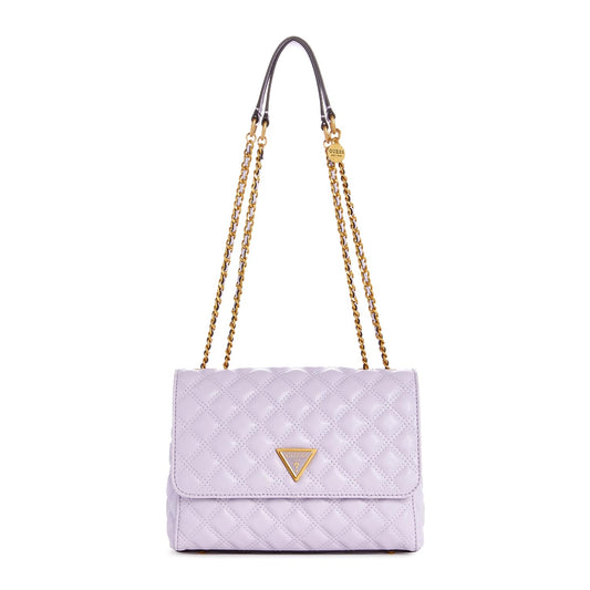 Guess Women's Lavender Quilted Crossbody Bag| Ladies Purse Handbags | Gift For Ladies