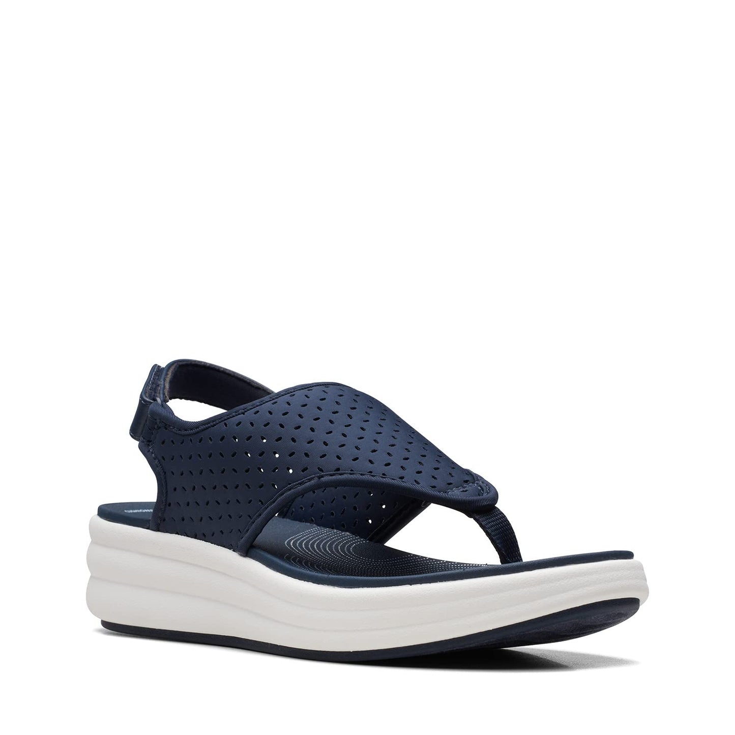 Clarks womens 26171820 Navy Sandal - 6 UK (26171820)