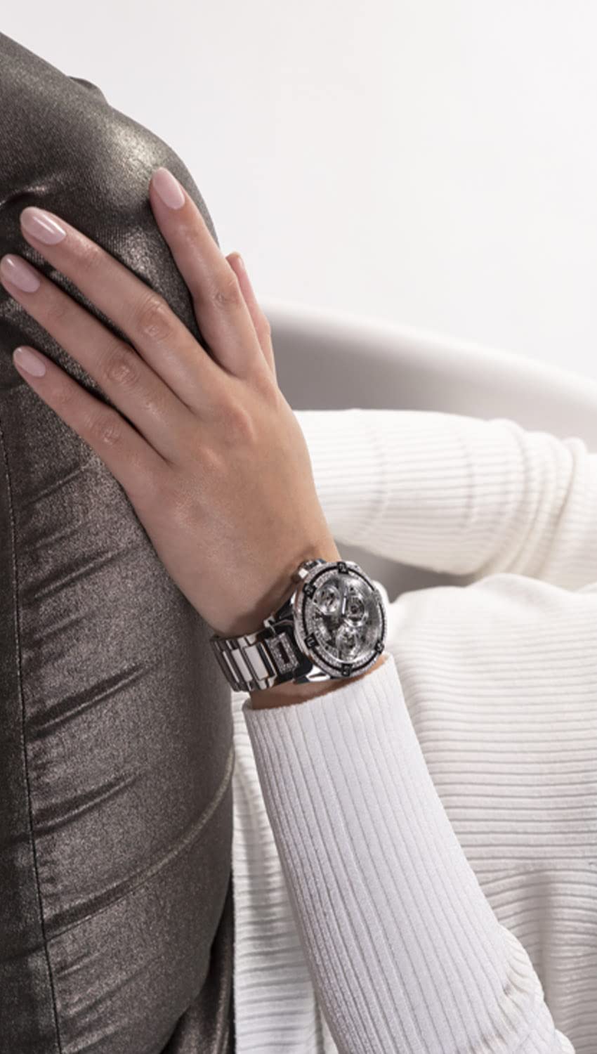 GUESS Chronograph Silver Dial Women's Watch-GW0464L1