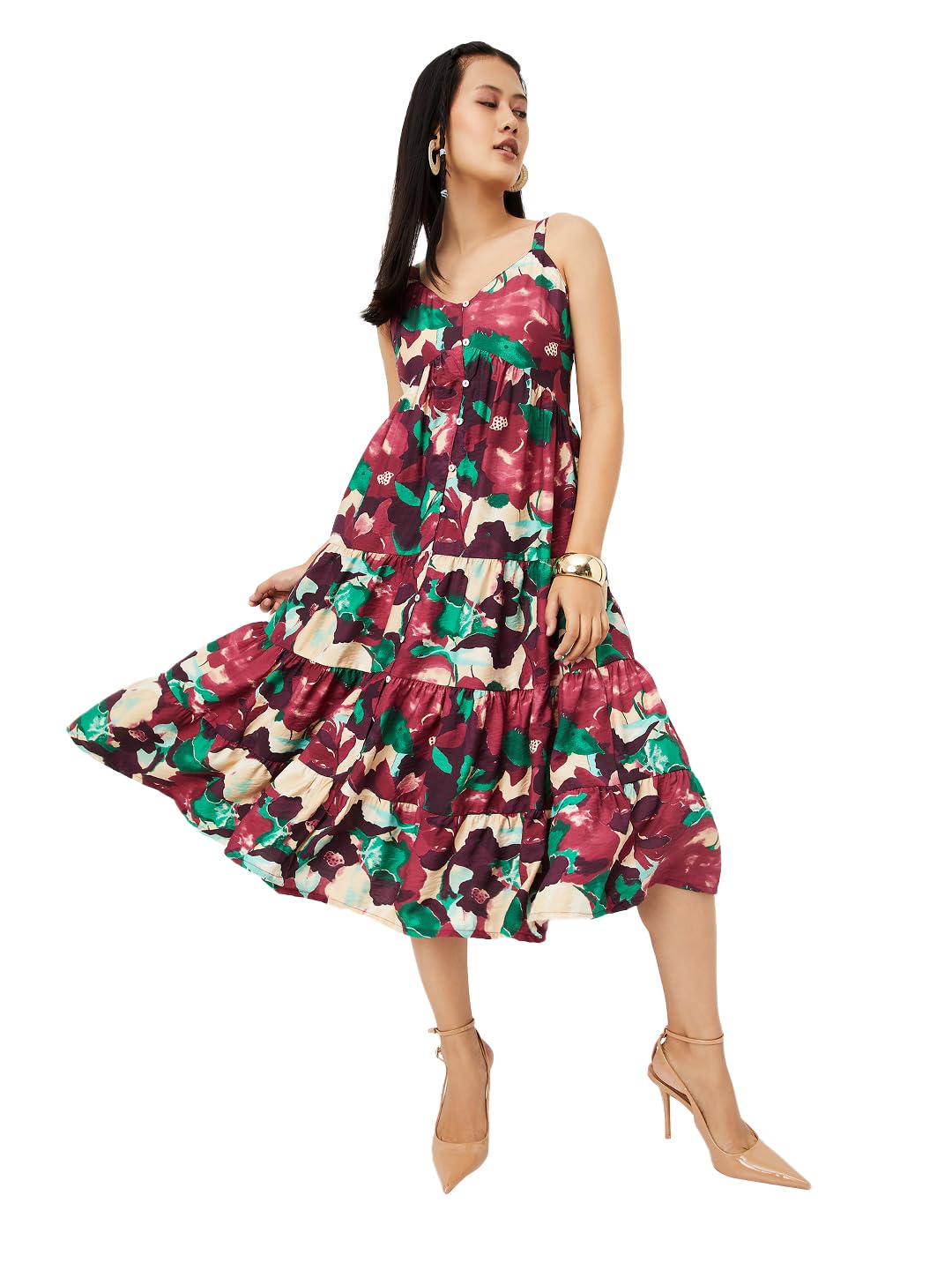 Max Women's Cotton A-Line Below The Knee Dress