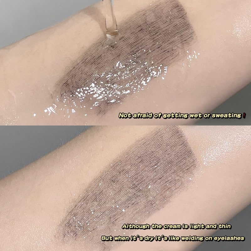 Gege Bear Long & Curl Mascara – Waterproof, Smudge-Proof & Sweat-Resistant | Long-Lasting Lash Lift & Volumizing| Ultra-Lengthening, Clump-Free & Lightweight Formula for Natural & Dramatic Eye Makeup | High-Pigment Black & Brown Mascara for Thick, Defined