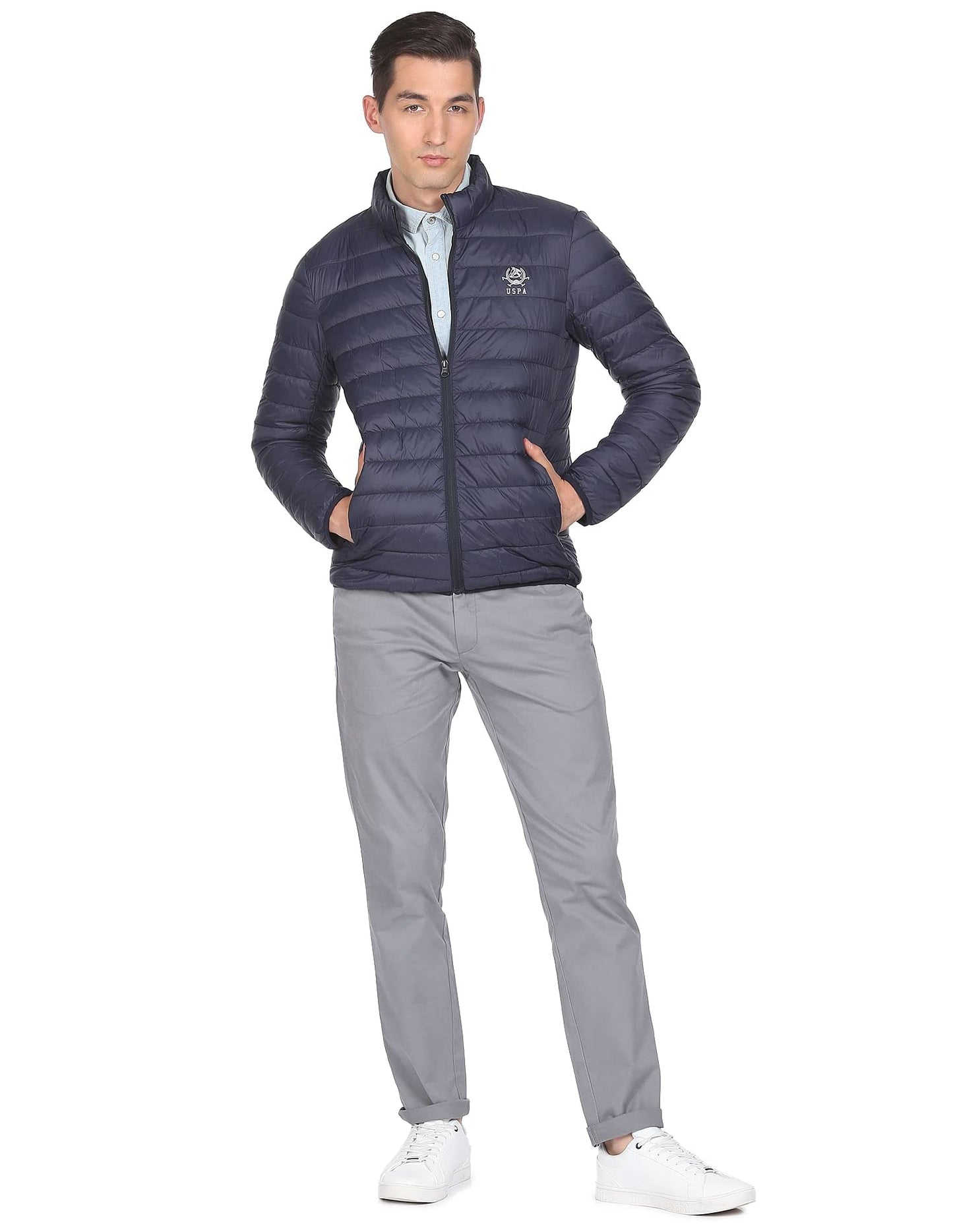 U.S. POLO ASSN. Men's A-Line Coat (USJCKS0216_Navy_XL)