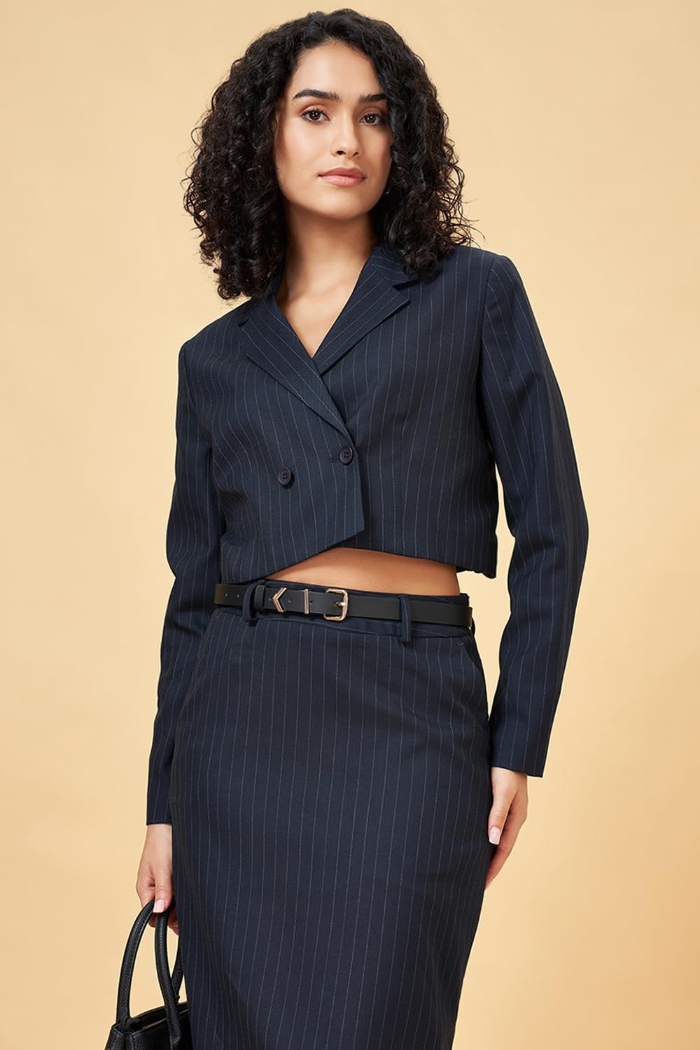 Women's Annabelle Navy Blazer Regular Fit,Baritone Blue,M