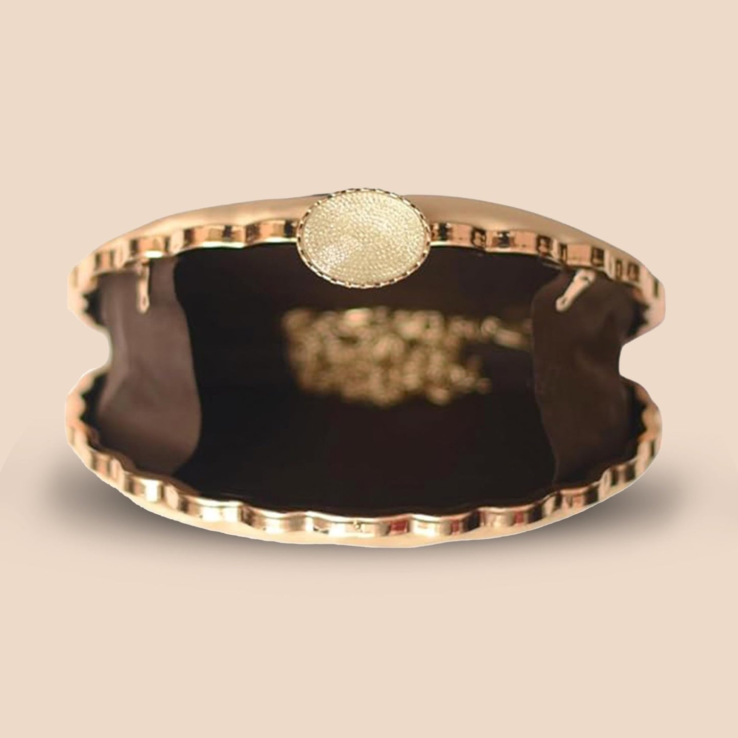 Artklim D - Shaped Flower Lady Printed Festival, Wedding Clutch Bag For Women With Detachable Chain Sling Strap | Purse for Navratri | Clutches for Navratri | Bags