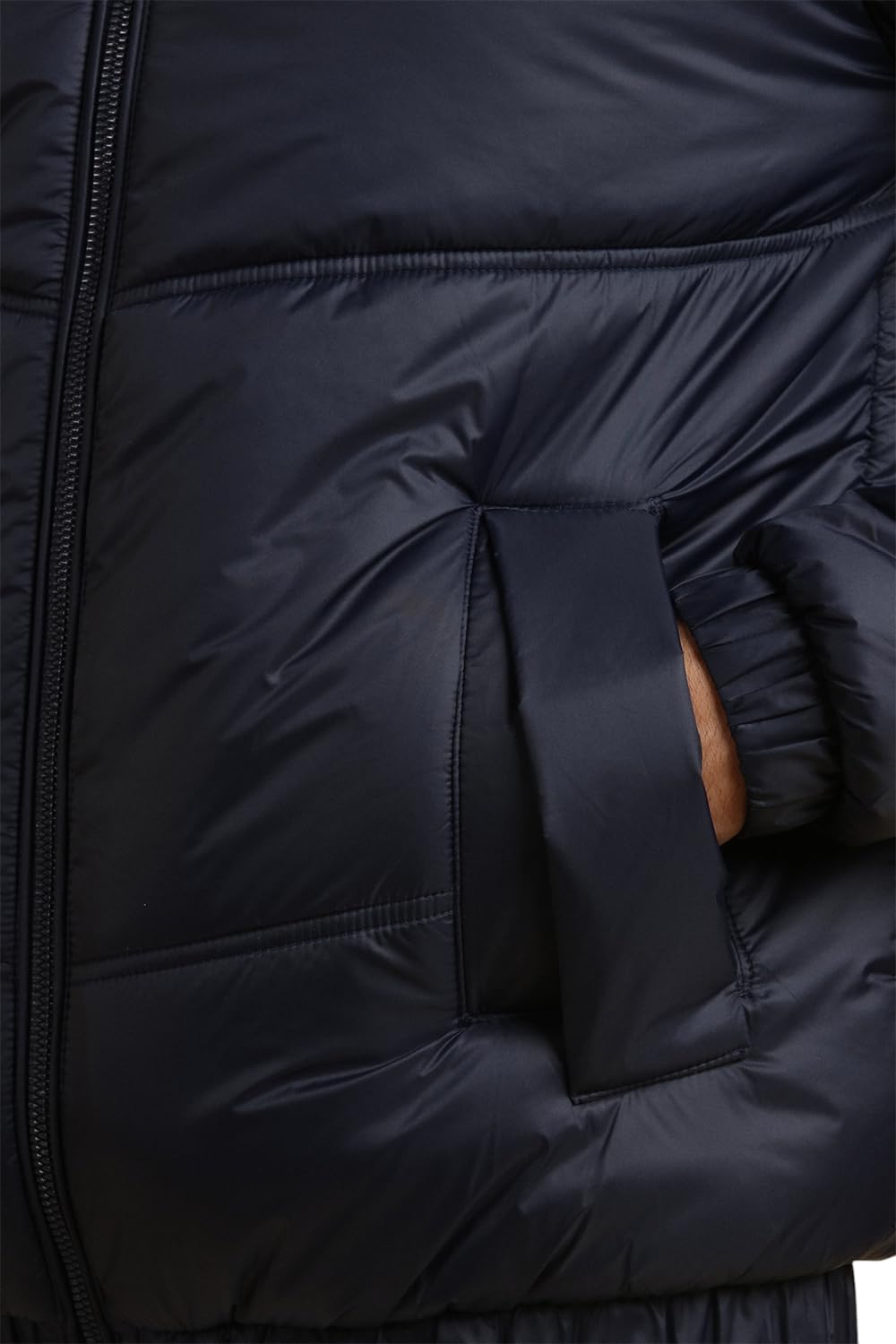 Allen Solly Men Navy Solid Full Sleeves Casual Jacket