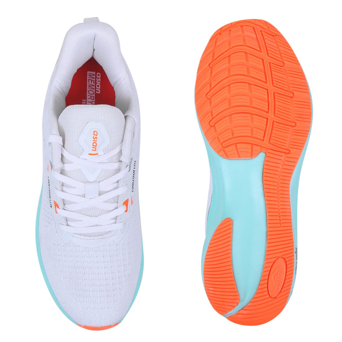 ASIAN INNOVA-04 White Max Cushion Technology Men's Casual Sneaker Shoes,UK 9