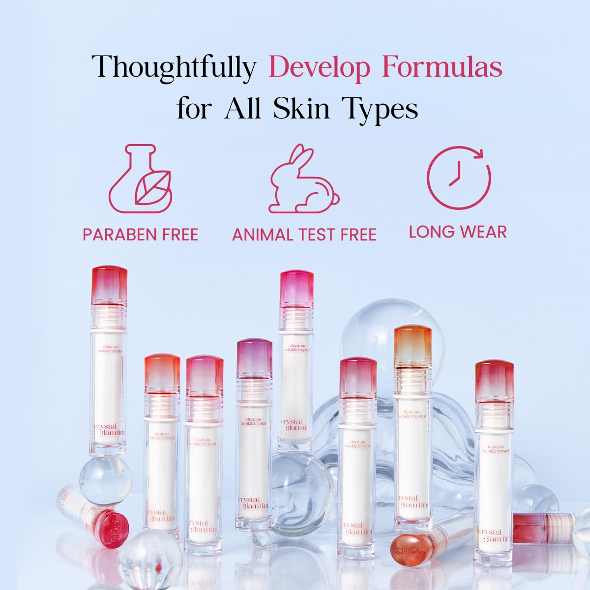 CLIO PROFESSIONAL CRYSTAL GLAM Glossy TINT 001 VINTAGE APPLE