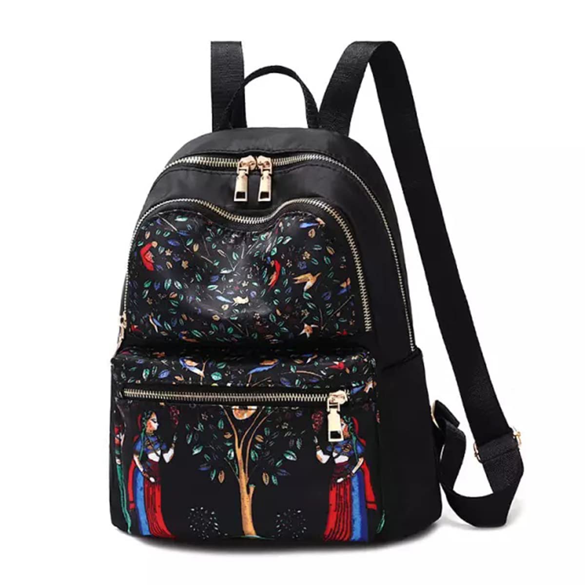 TYPIFY® Stylish Latest Printed Durable Women's Backpack College Women Bag for Girls. Gift for Her (Ethnic Print)