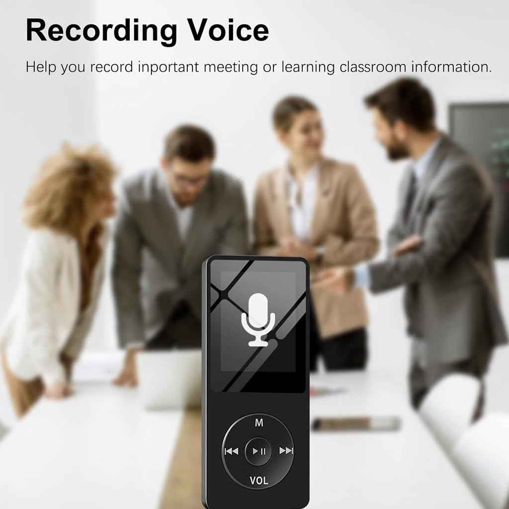 AUDIOCULAR M41 32GB Mp3 Player with Earphone, Portable Music Player, Bluetooth HiFi Digital Audio Player with 2.8” LCD Touch Screen, Built-in Speaker, Voice Recorder, Video Player, Support Upto128GB