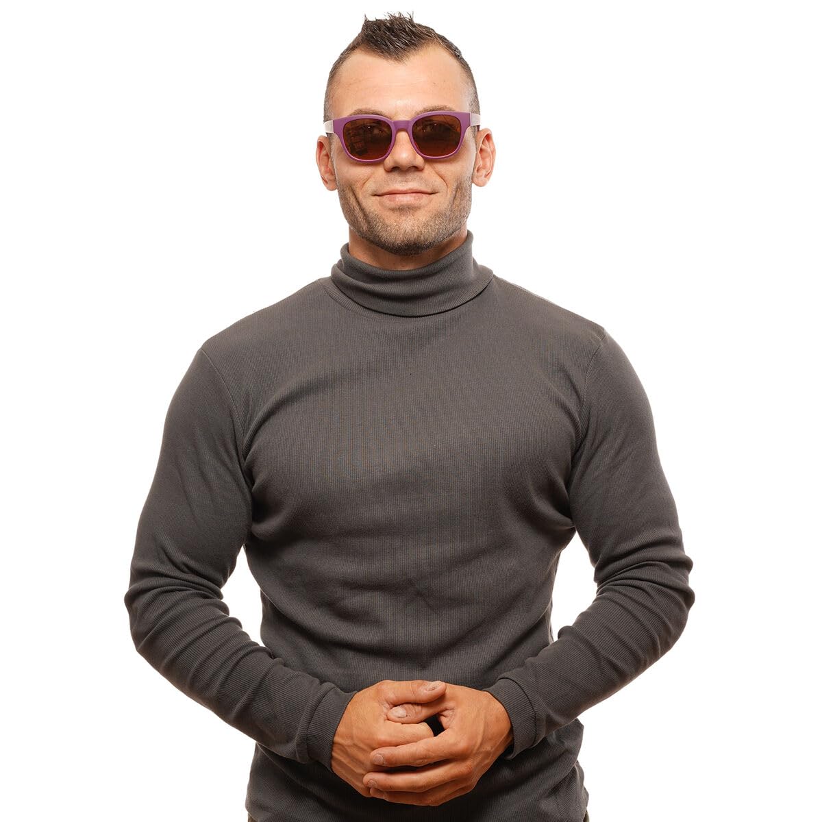 Skechers Round Shape Sunglasses Blue Color With 100% UV Protection For Girls And Women