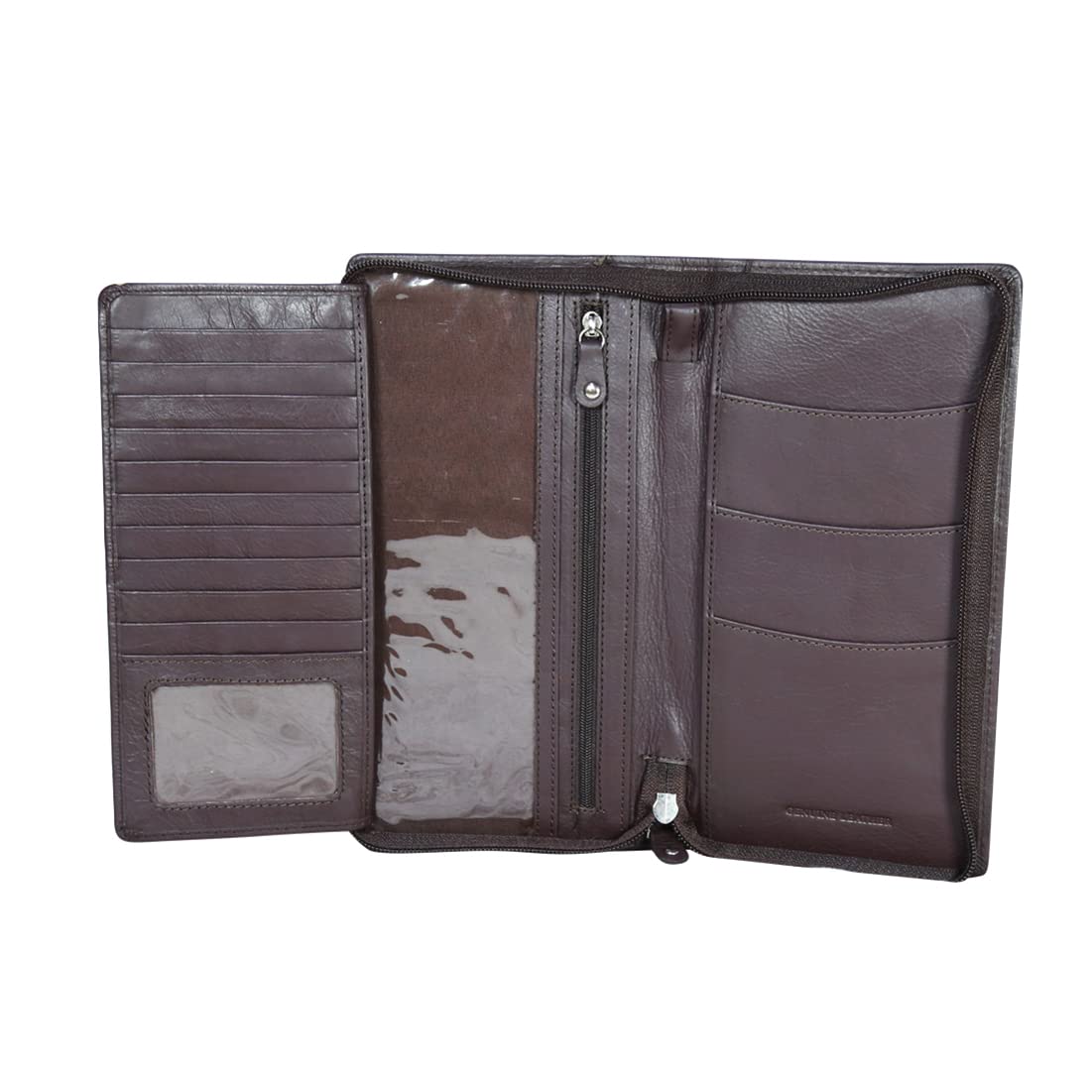 RAI SAHAB Genuine Leather Brown Passport Holder for Men and Women (3857DB23)
