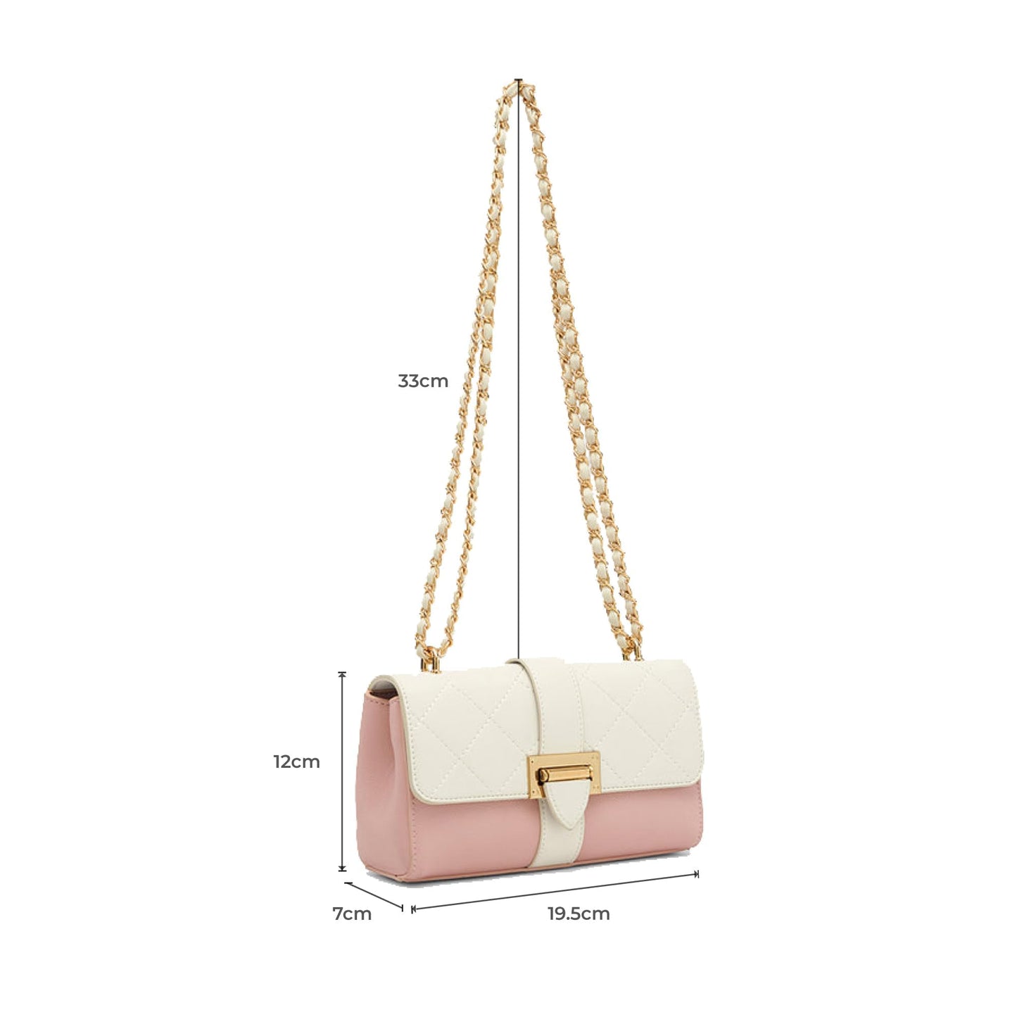 Miraggio Estelle Sling Bag With Adjustable Chain Strap | Sling Bags For Women Stylish |Shoulder Bag For Women Stylish