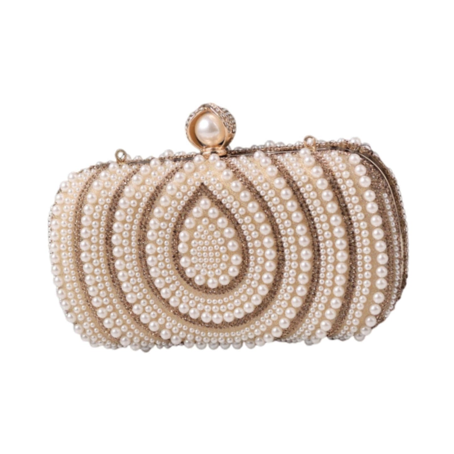 Enakshi® Evening Handbag Cocktail Lady Clutch Wallet Handbag with Chain Pearl Handbag beige|Clothing, Shoes & Accessories | Womens Handbags & Bags