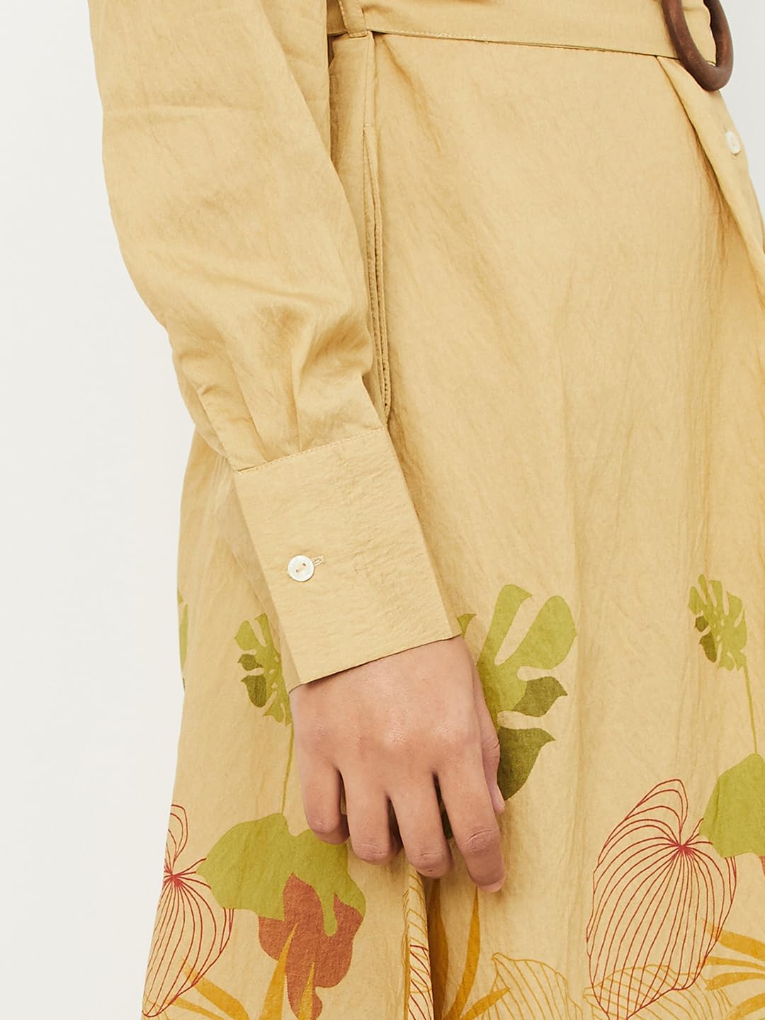 Max Women's Polyester A-Line Below The Knee Dress