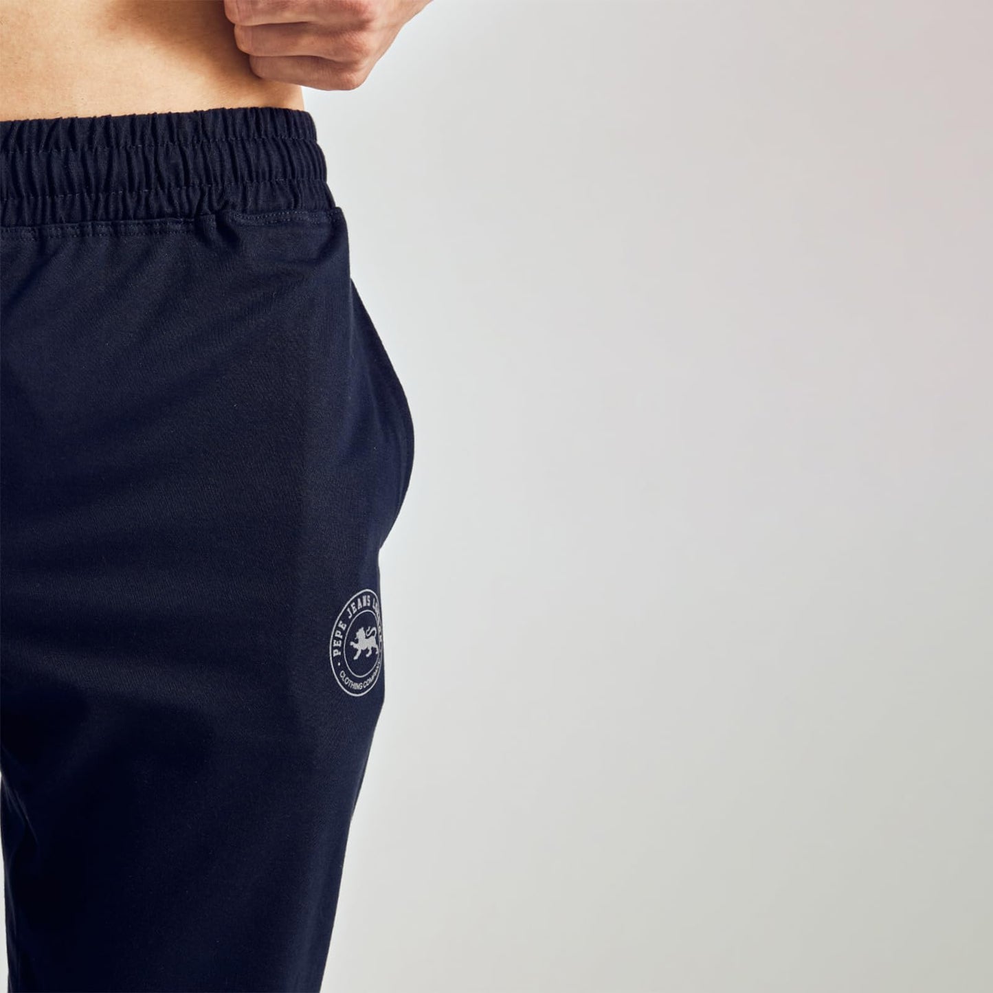 Pepe Jeans Innerwear Men's Solid Cotton Lounge Bottom Navy