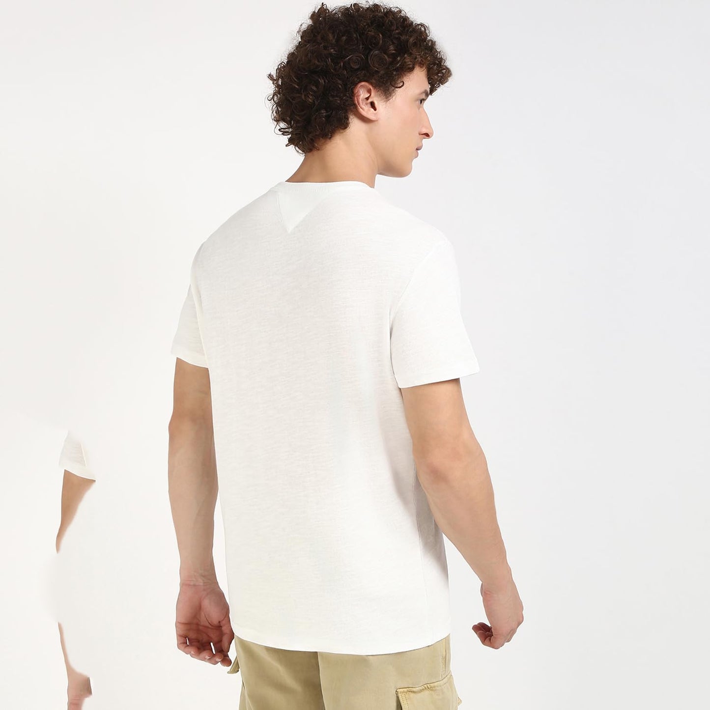 Solid Regular-Fit Cotton T-Shirt White