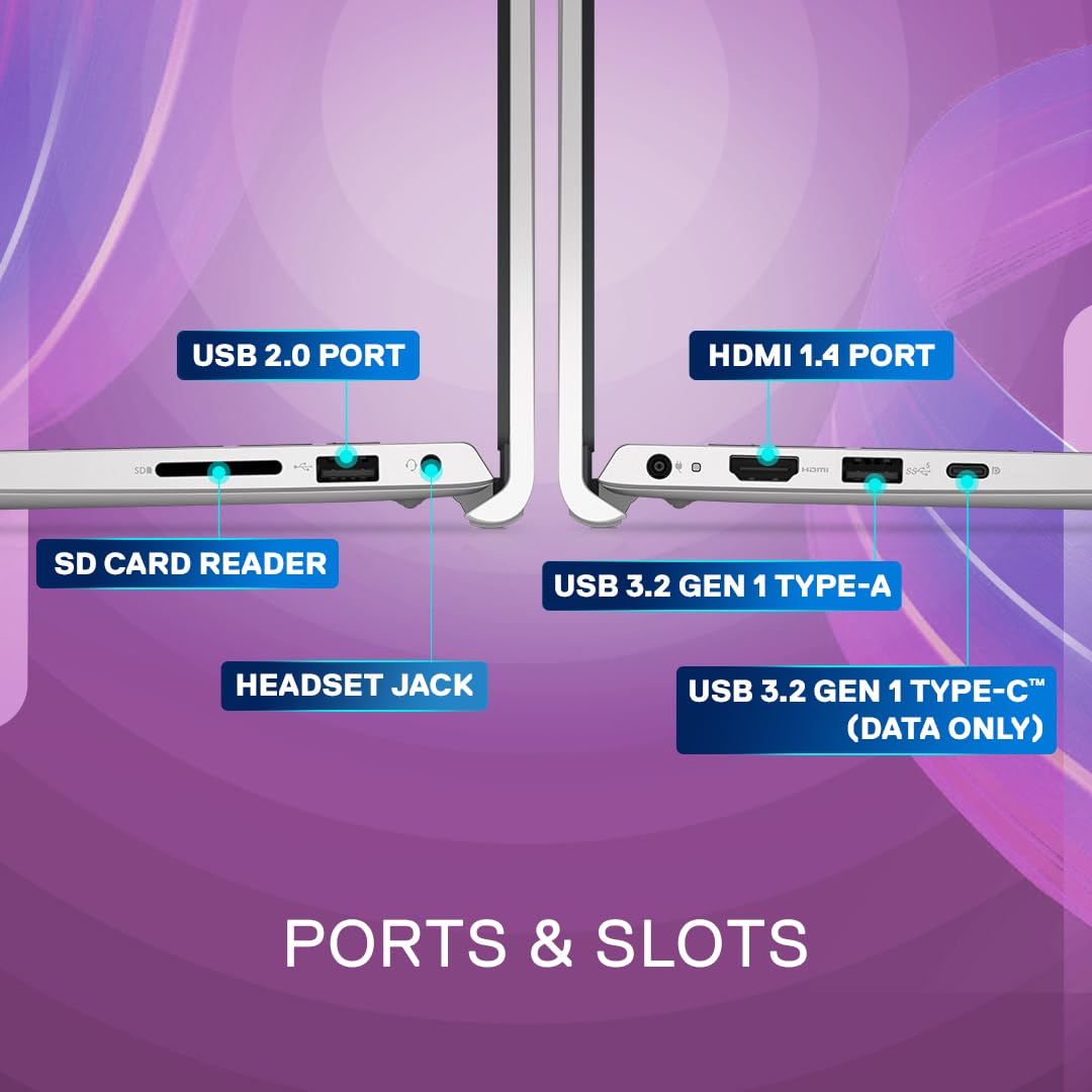 Dell Inspiron 3530 13th Gen Laptop, Intel Core i3-1305U/8GB/512GB SSD/15.6" (39.62cm) FHD WVA AG 120Hz 250 nits Narrow Border/Windows 11+MSO'21/McAfee 15 Month/Platinum Silver/1.62kg