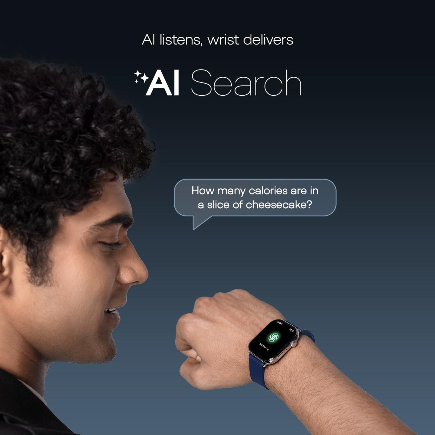 Noise Pulse 4 Max Smart Watch with AI Create (India's 1st Ever with Unlimited Watch Faces), AI Search, 1.96" AMOLED Display, Functional Crown, Premium Metallic Finish, Health Suite (Elite Black)