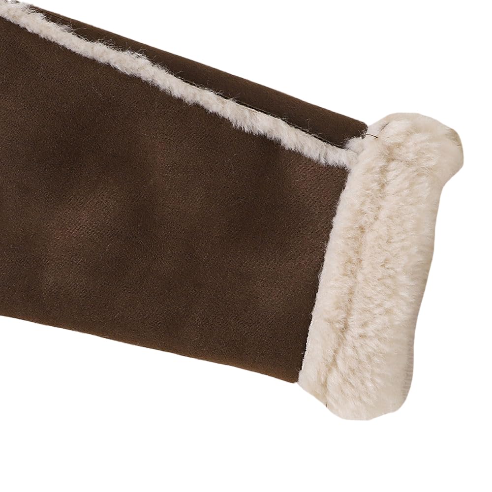 Hopscotch Girls Polyester Waist Length Jackets in Brown Color For Ages (5-6 Years)